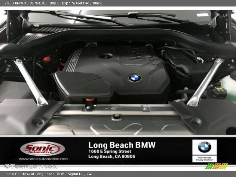 Black Sapphire Metallic / Black 2020 BMW X3 sDrive30i