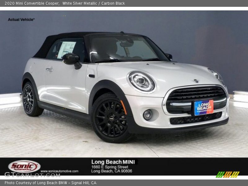 White Silver Metallic / Carbon Black 2020 Mini Convertible Cooper