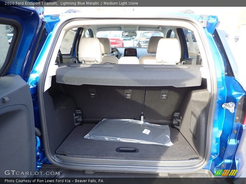 Lightning Blue Metallic / Medium Light Stone 2020 Ford EcoSport Titanium
