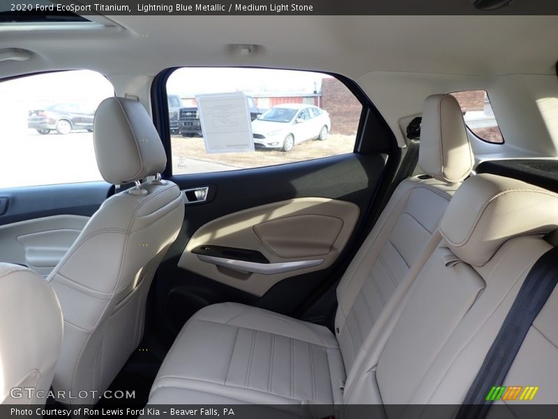 Lightning Blue Metallic / Medium Light Stone 2020 Ford EcoSport Titanium