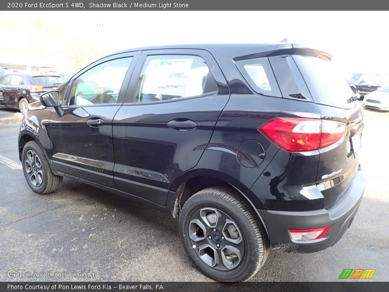 Shadow Black / Medium Light Stone 2020 Ford EcoSport S 4WD