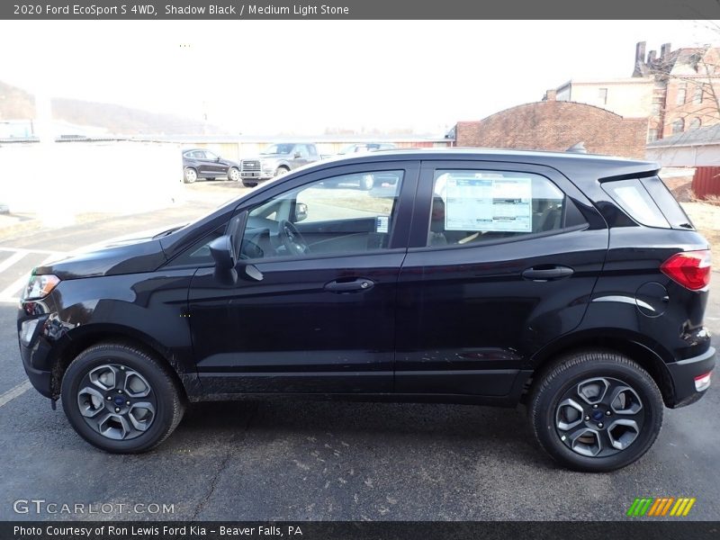 Shadow Black / Medium Light Stone 2020 Ford EcoSport S 4WD