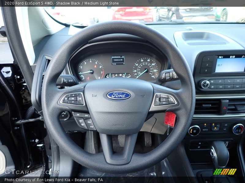 Shadow Black / Medium Light Stone 2020 Ford EcoSport S 4WD