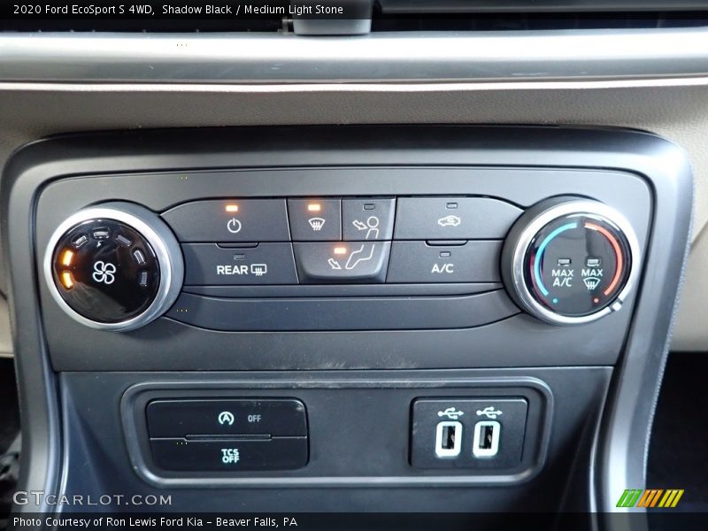 Shadow Black / Medium Light Stone 2020 Ford EcoSport S 4WD