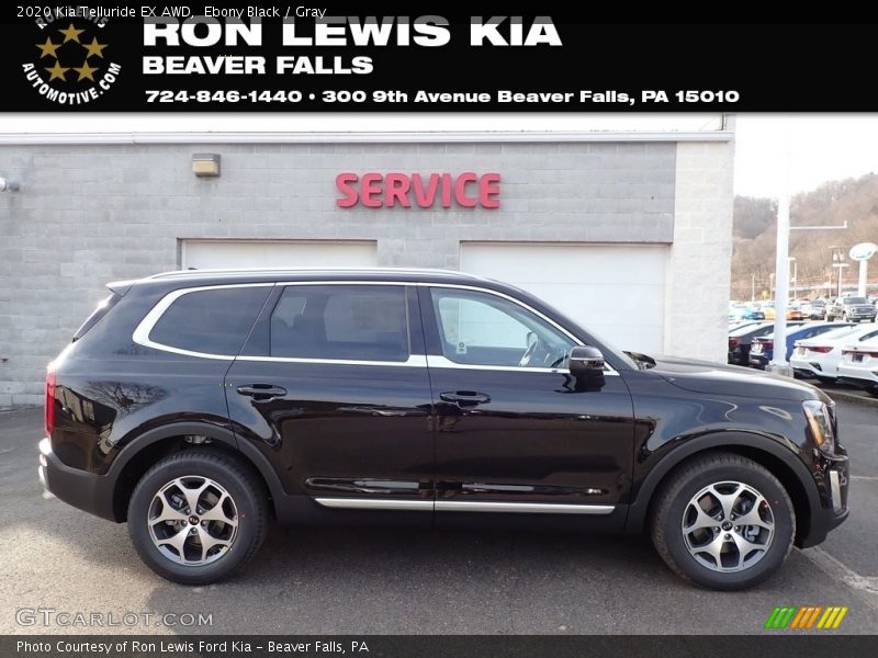 Ebony Black / Gray 2020 Kia Telluride EX AWD