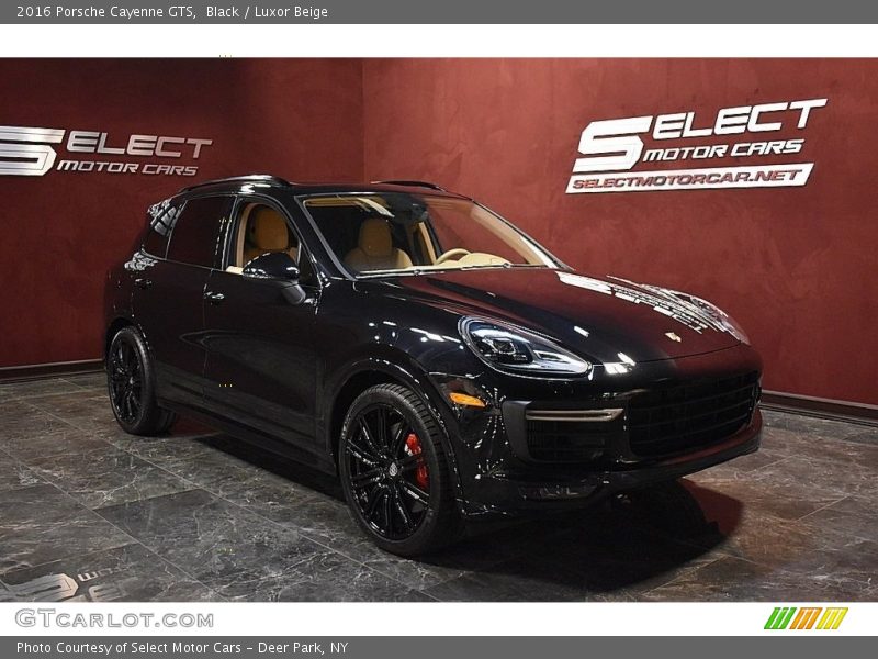 Black / Luxor Beige 2016 Porsche Cayenne GTS