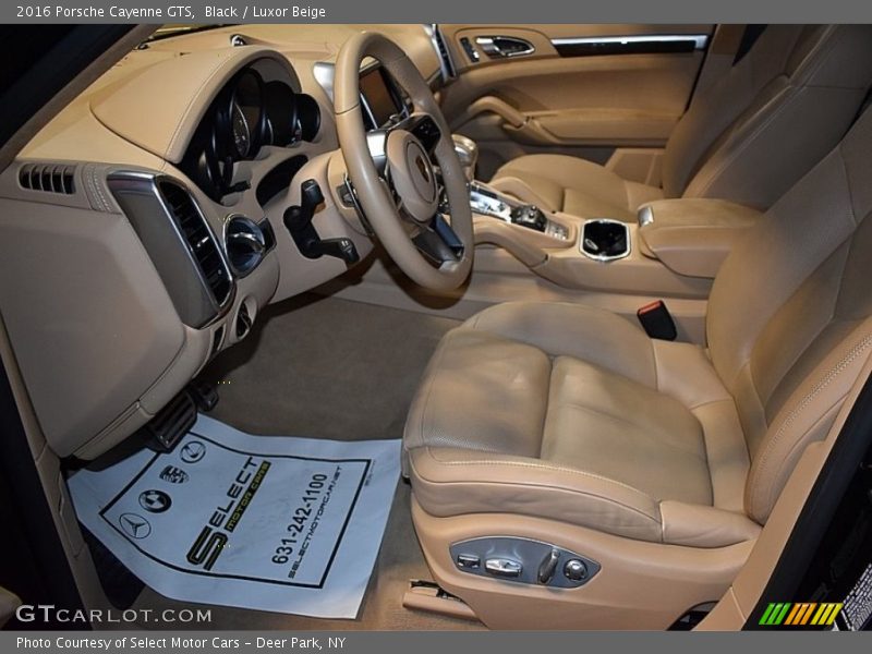 Black / Luxor Beige 2016 Porsche Cayenne GTS