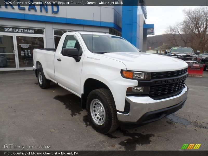 Summit White / Jet Black 2020 Chevrolet Silverado 1500 WT Regular Cab 4x4