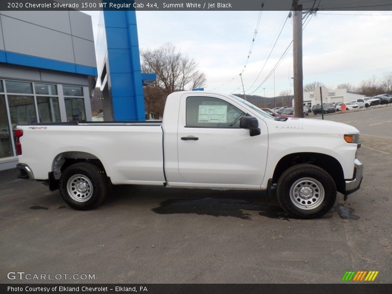 Summit White / Jet Black 2020 Chevrolet Silverado 1500 WT Regular Cab 4x4