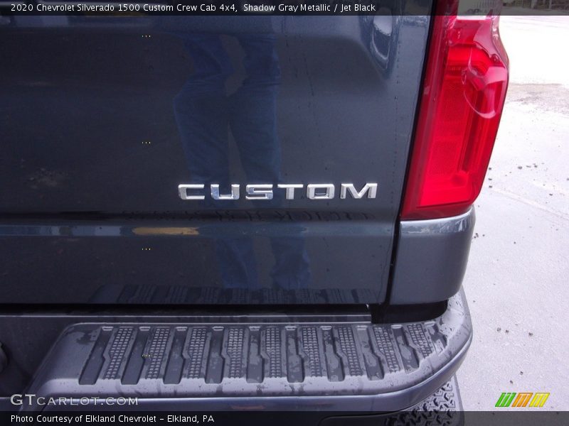 Shadow Gray Metallic / Jet Black 2020 Chevrolet Silverado 1500 Custom Crew Cab 4x4