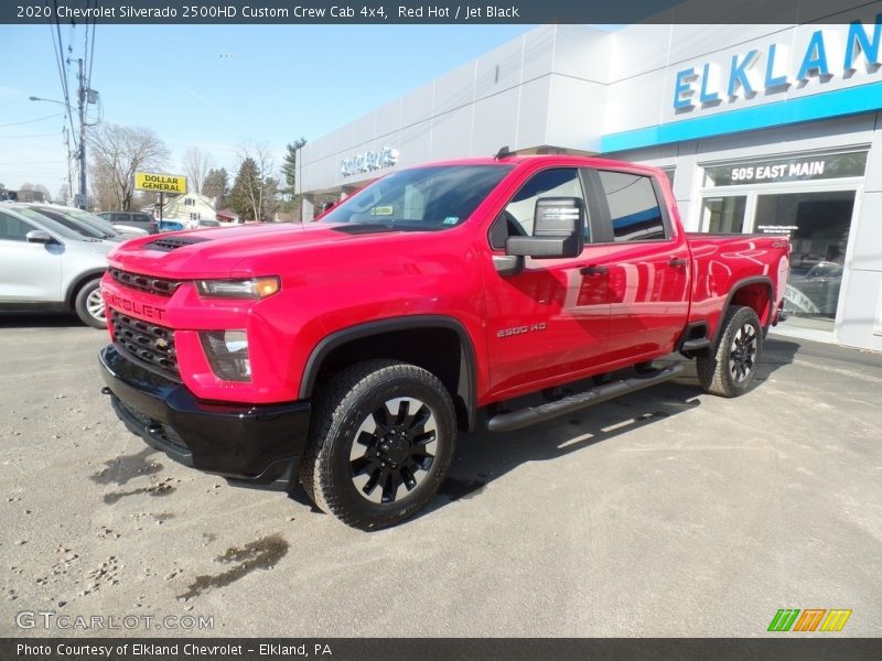 Red Hot / Jet Black 2020 Chevrolet Silverado 2500HD Custom Crew Cab 4x4