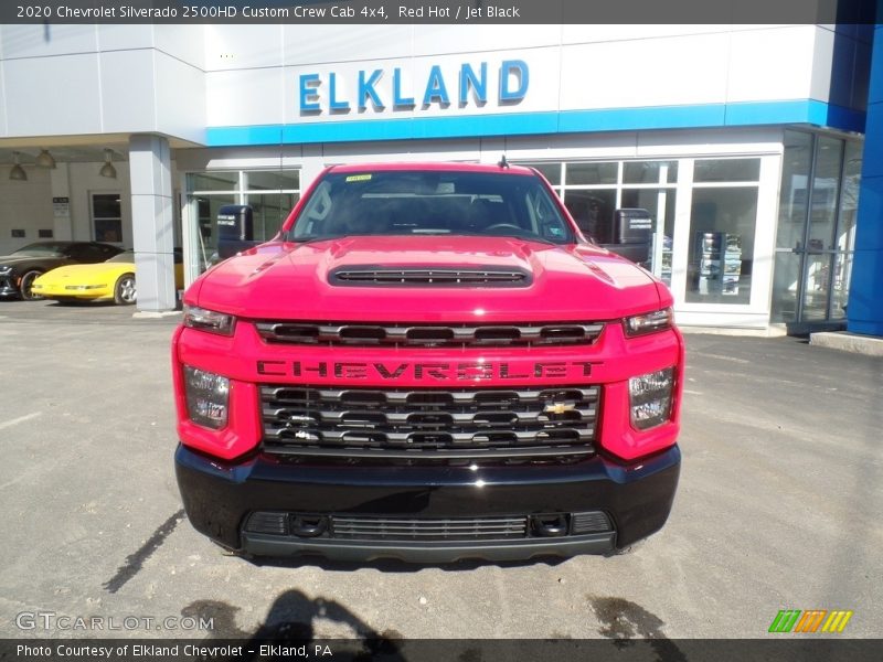 Red Hot / Jet Black 2020 Chevrolet Silverado 2500HD Custom Crew Cab 4x4