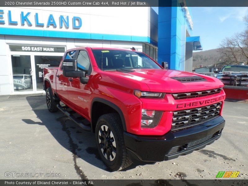 Red Hot / Jet Black 2020 Chevrolet Silverado 2500HD Custom Crew Cab 4x4
