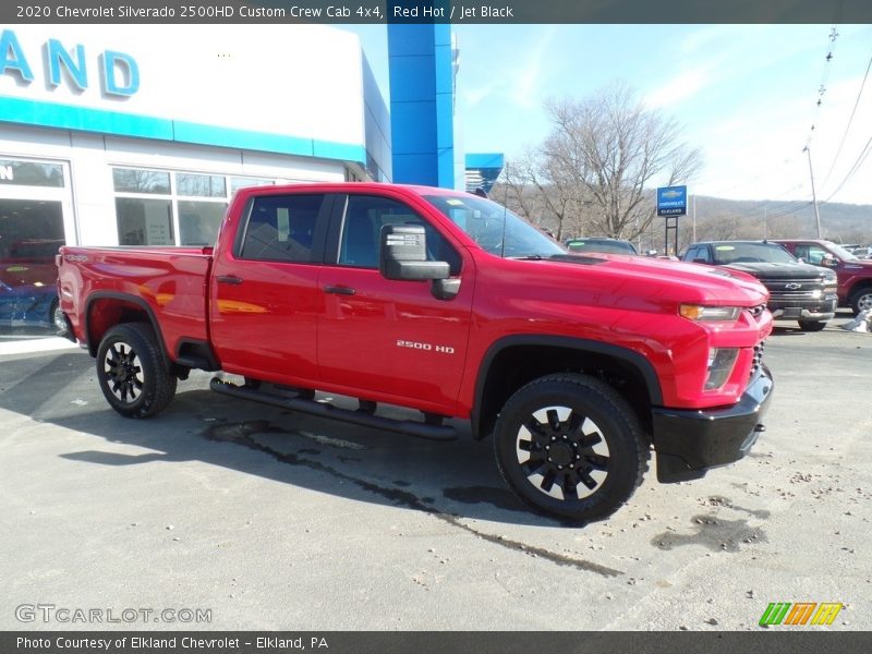 Red Hot / Jet Black 2020 Chevrolet Silverado 2500HD Custom Crew Cab 4x4