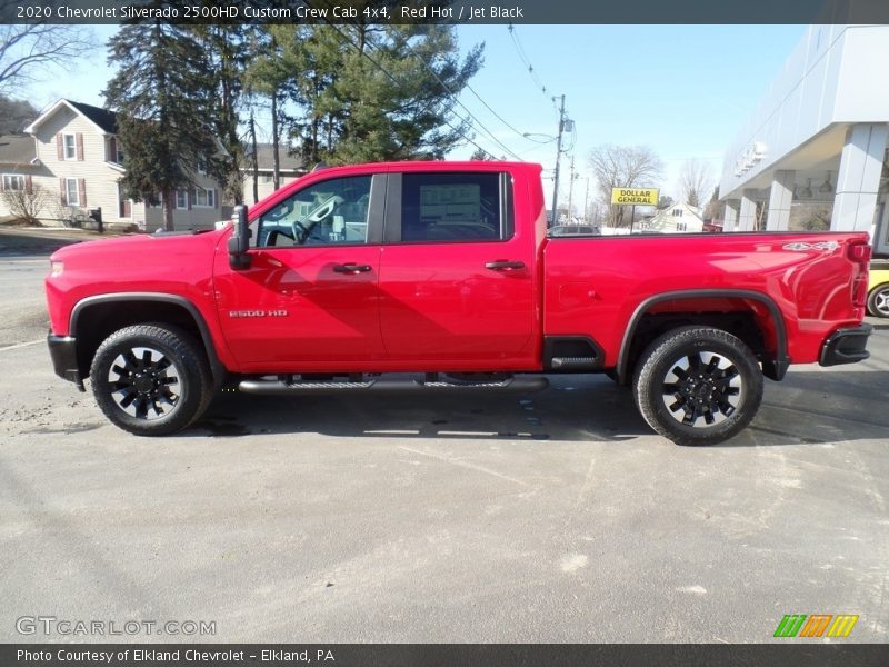 Red Hot / Jet Black 2020 Chevrolet Silverado 2500HD Custom Crew Cab 4x4