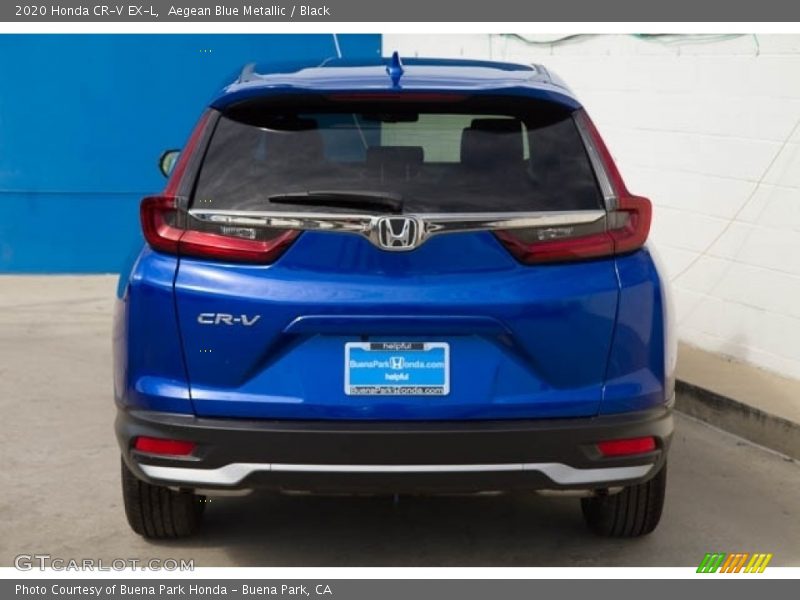 Aegean Blue Metallic / Black 2020 Honda CR-V EX-L