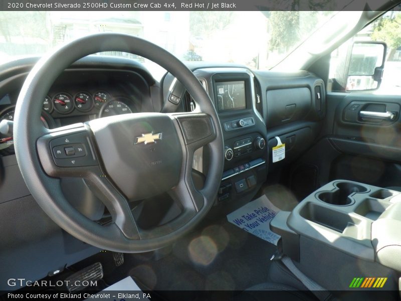 Red Hot / Jet Black 2020 Chevrolet Silverado 2500HD Custom Crew Cab 4x4