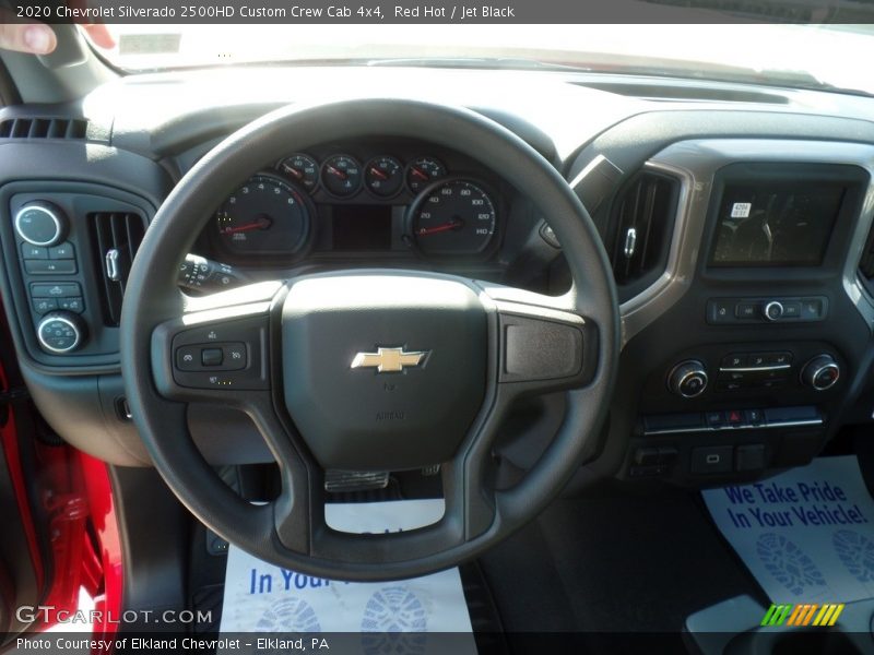 Red Hot / Jet Black 2020 Chevrolet Silverado 2500HD Custom Crew Cab 4x4