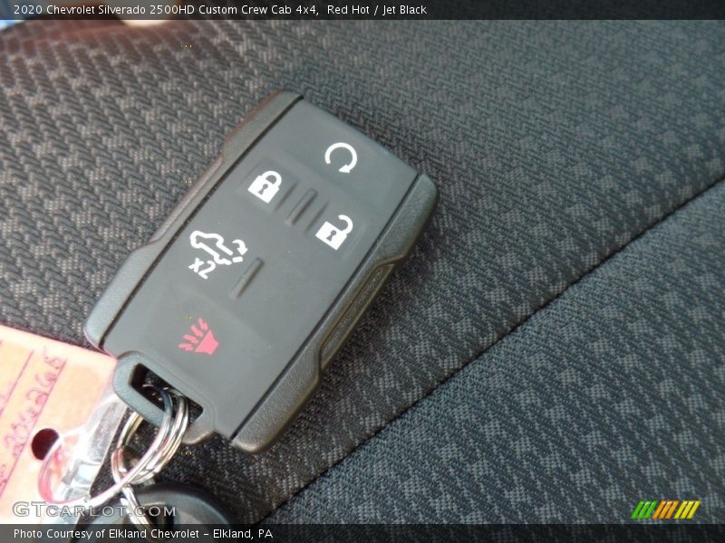 Red Hot / Jet Black 2020 Chevrolet Silverado 2500HD Custom Crew Cab 4x4