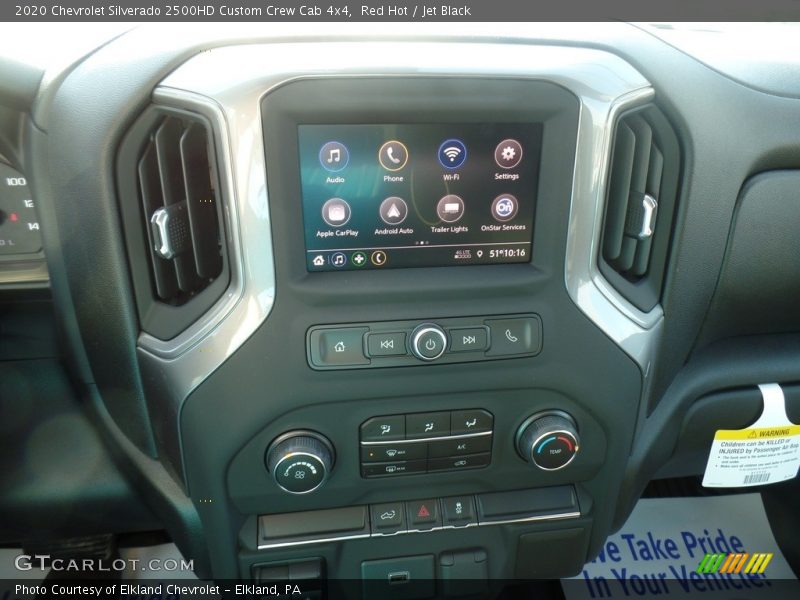 Red Hot / Jet Black 2020 Chevrolet Silverado 2500HD Custom Crew Cab 4x4