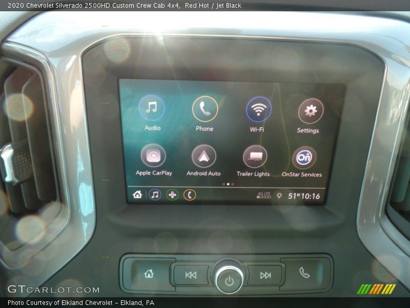 Red Hot / Jet Black 2020 Chevrolet Silverado 2500HD Custom Crew Cab 4x4