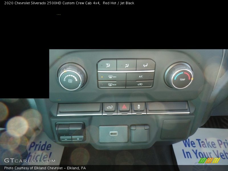 Red Hot / Jet Black 2020 Chevrolet Silverado 2500HD Custom Crew Cab 4x4