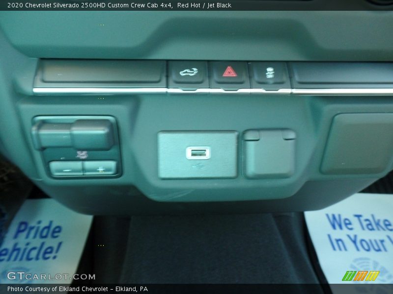 Red Hot / Jet Black 2020 Chevrolet Silverado 2500HD Custom Crew Cab 4x4