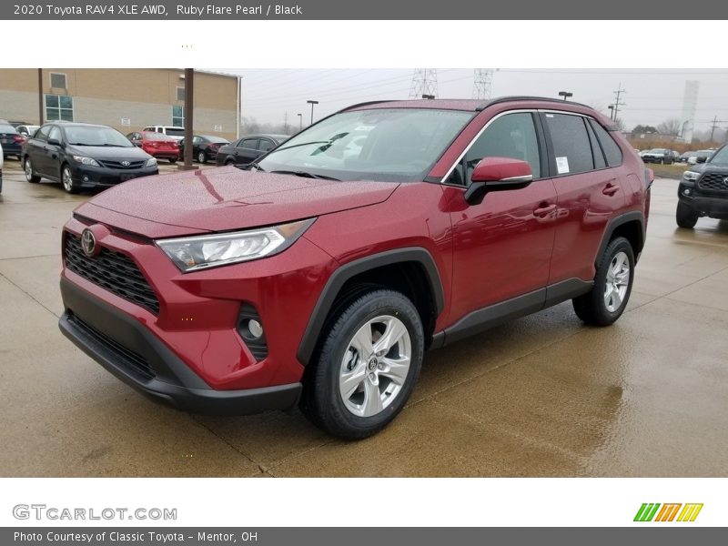 Ruby Flare Pearl / Black 2020 Toyota RAV4 XLE AWD
