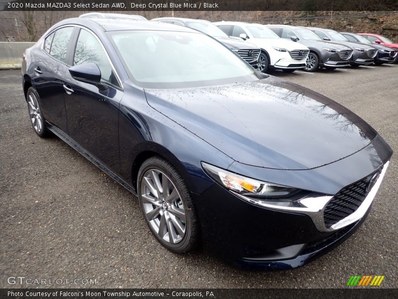 Deep Crystal Blue Mica / Black 2020 Mazda MAZDA3 Select Sedan AWD