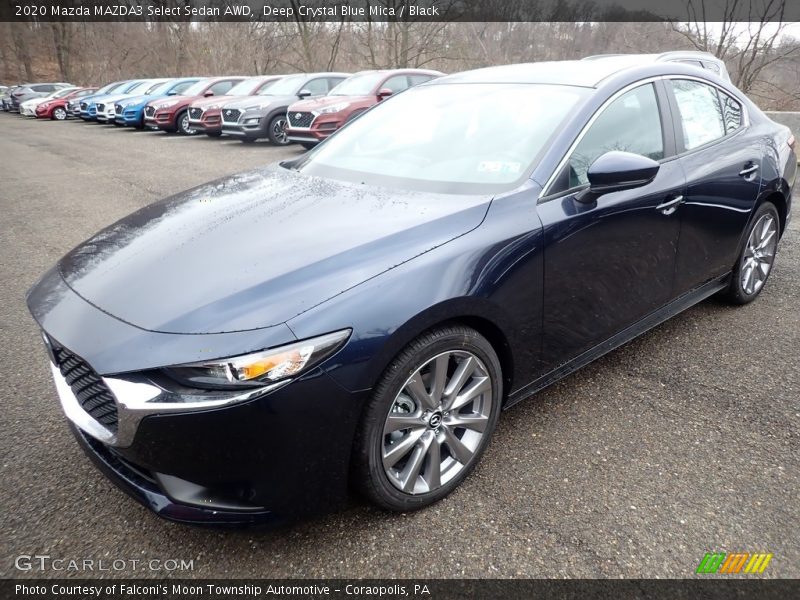 Deep Crystal Blue Mica / Black 2020 Mazda MAZDA3 Select Sedan AWD