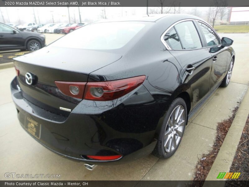Jet Black Mica / Black 2020 Mazda MAZDA3 Select Sedan AWD
