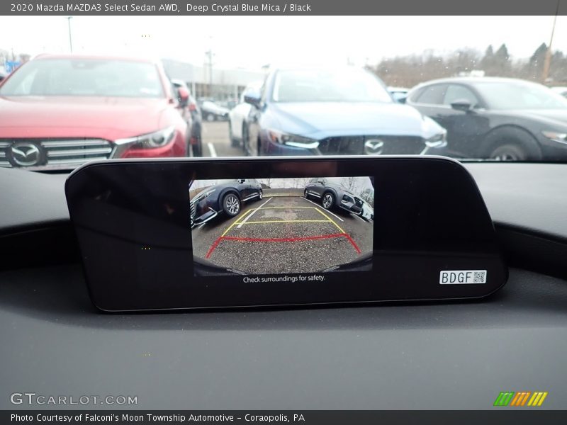 Deep Crystal Blue Mica / Black 2020 Mazda MAZDA3 Select Sedan AWD