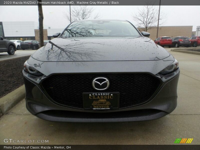 Machine Gray Metallic / Black 2020 Mazda MAZDA3 Premium Hatchback AWD