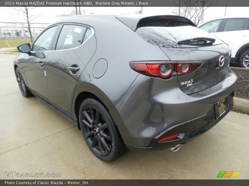 Machine Gray Metallic / Black 2020 Mazda MAZDA3 Premium Hatchback AWD