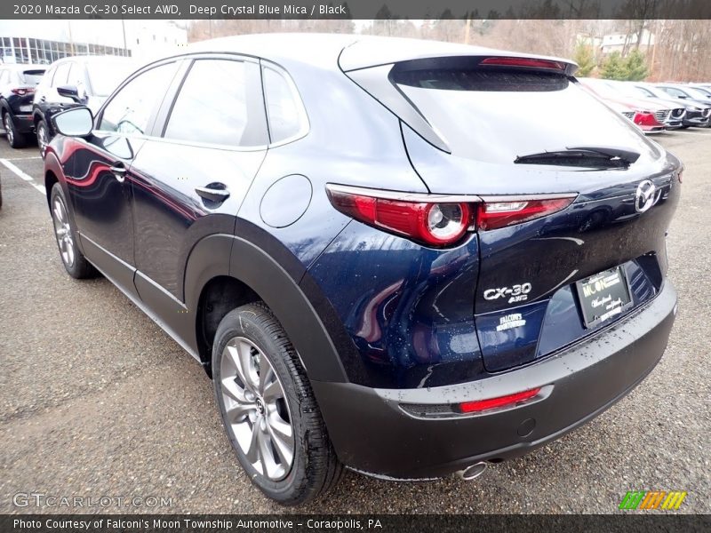 Deep Crystal Blue Mica / Black 2020 Mazda CX-30 Select AWD