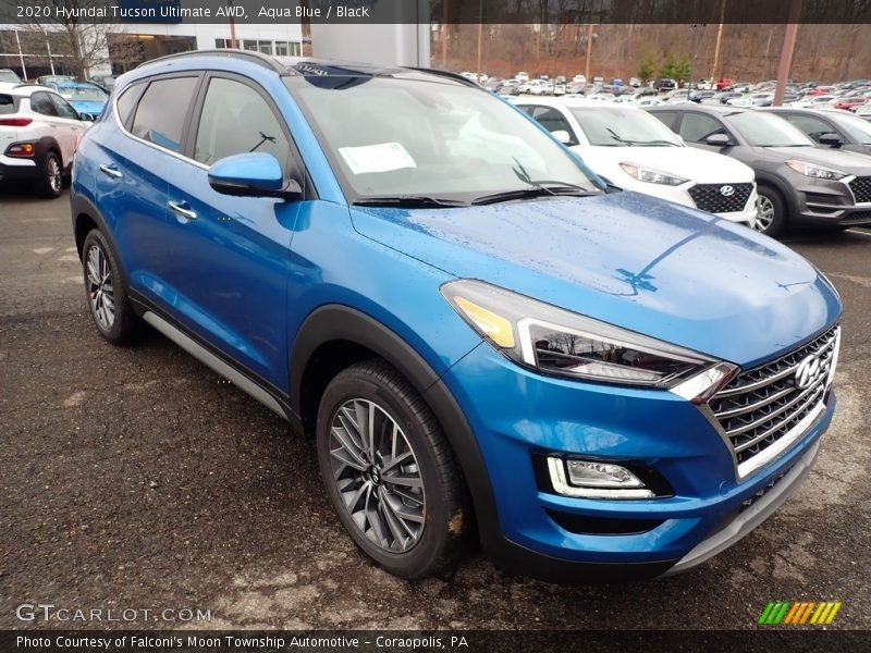 Aqua Blue / Black 2020 Hyundai Tucson Ultimate AWD