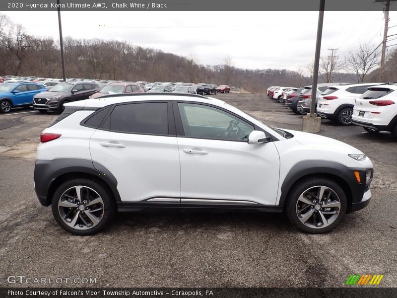 Chalk White / Black 2020 Hyundai Kona Ultimate AWD