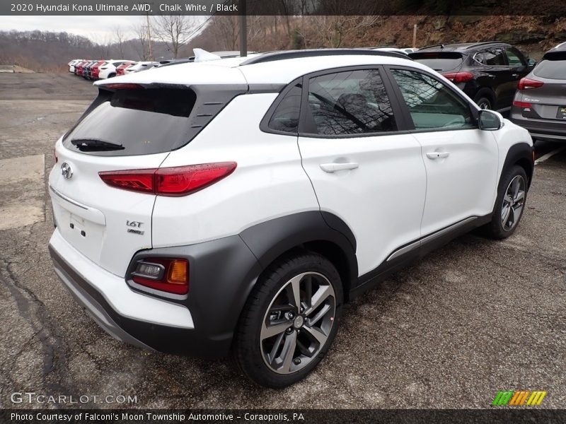 Chalk White / Black 2020 Hyundai Kona Ultimate AWD