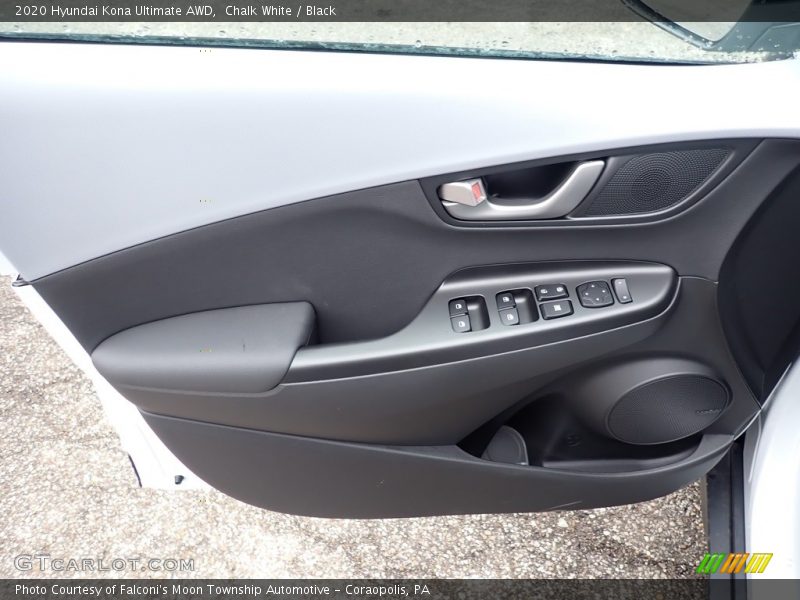 Chalk White / Black 2020 Hyundai Kona Ultimate AWD
