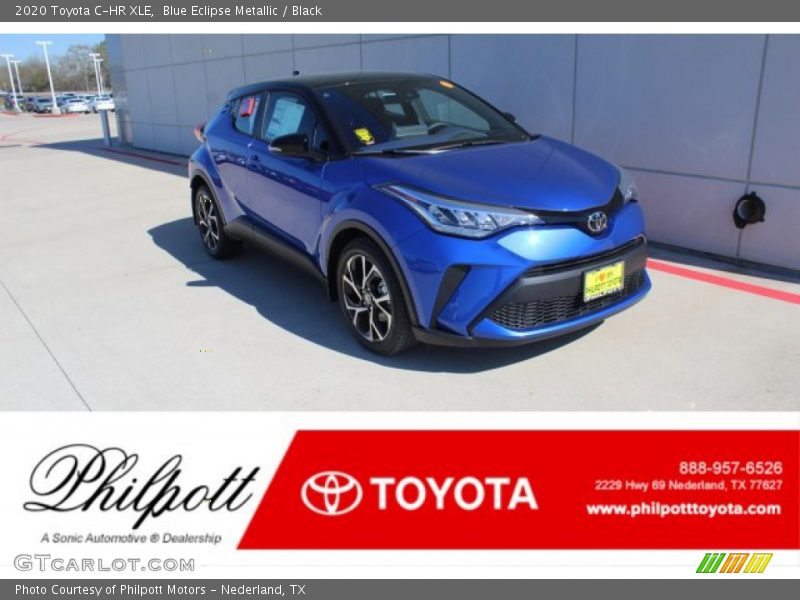 Blue Eclipse Metallic / Black 2020 Toyota C-HR XLE