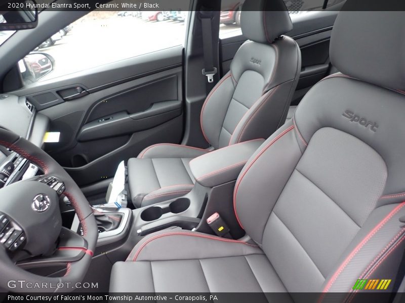 Front Seat of 2020 Elantra Sport