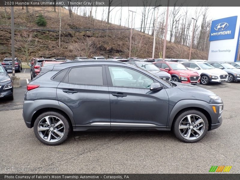 Thunder Gray / Black 2020 Hyundai Kona Ultimate AWD