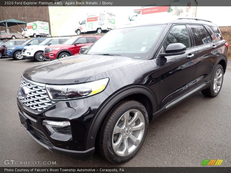 Agate Black Metallic / Ebony 2020 Ford Explorer Platinum 4WD