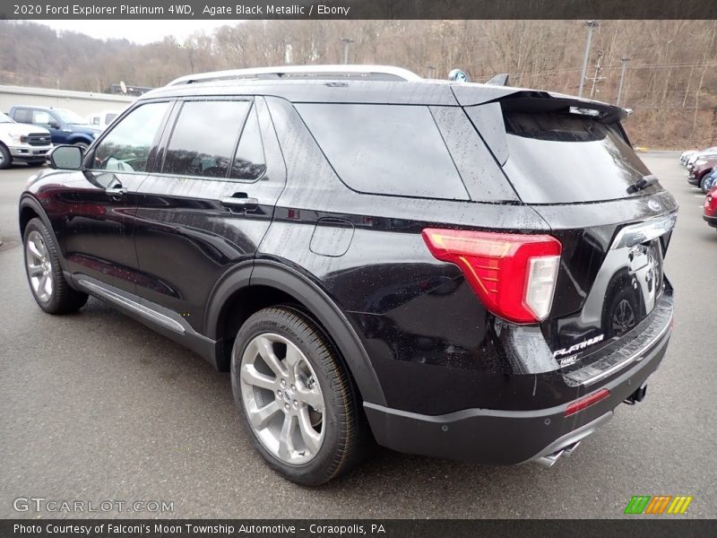 Agate Black Metallic / Ebony 2020 Ford Explorer Platinum 4WD