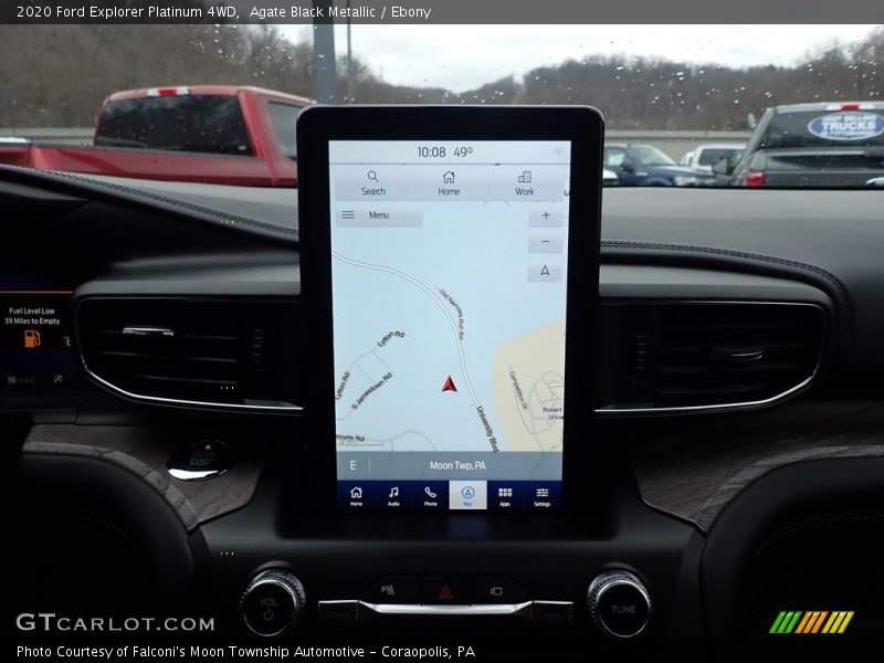 Navigation of 2020 Explorer Platinum 4WD