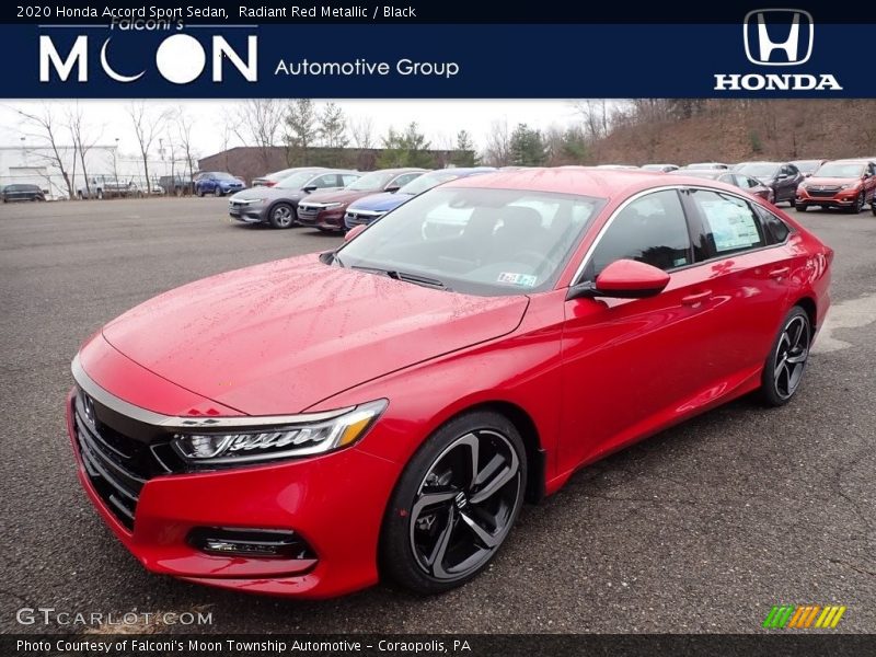 Radiant Red Metallic / Black 2020 Honda Accord Sport Sedan