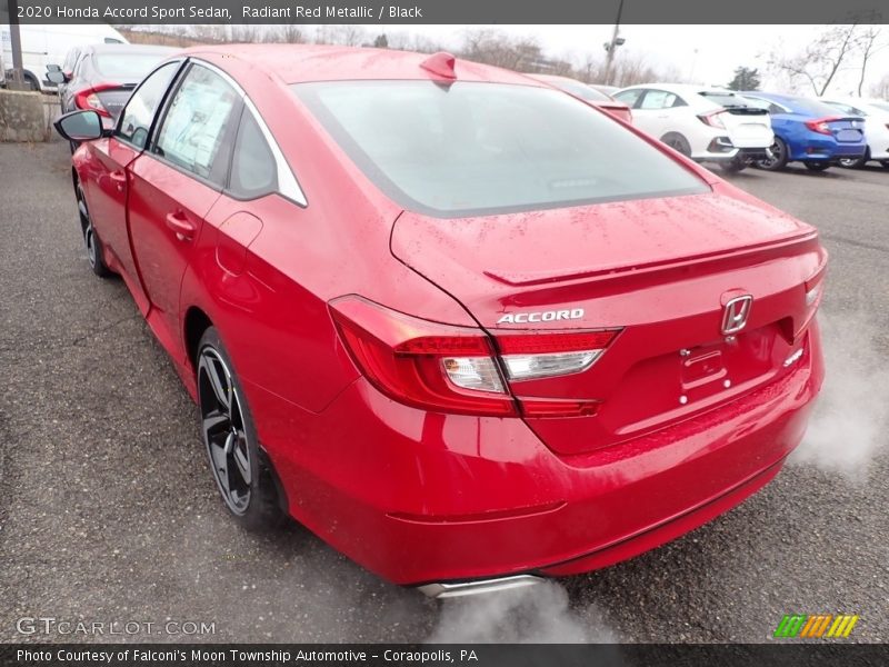 Radiant Red Metallic / Black 2020 Honda Accord Sport Sedan