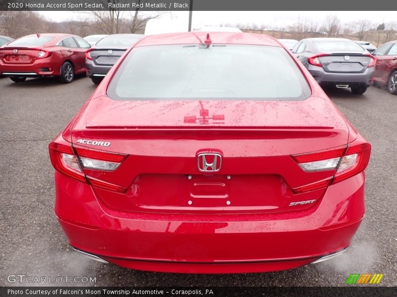 Radiant Red Metallic / Black 2020 Honda Accord Sport Sedan