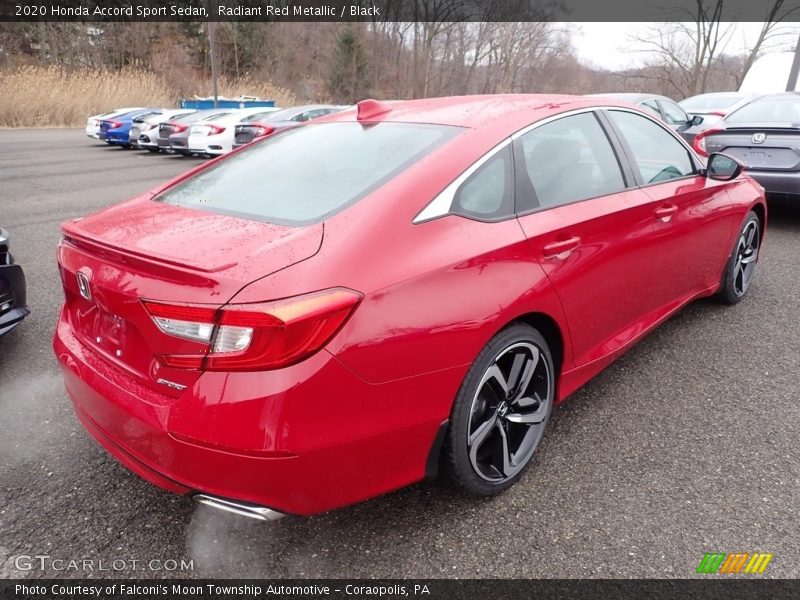 Radiant Red Metallic / Black 2020 Honda Accord Sport Sedan
