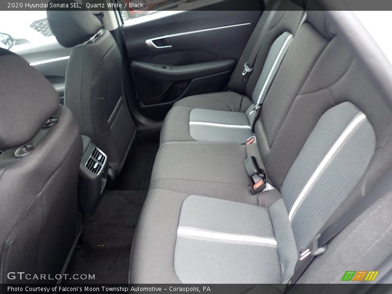 Quartz White / Black 2020 Hyundai Sonata SEL